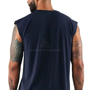 เสื้อยืดแขนกุดผ้าฝ้าย 100% สีตามสั่ง คุณภาพสูง แห้งเร็ว ระบายอากาศดี บริการ OEM รับผลิตตามแบบ ขายส่ง พิมพ์โลโก้ - Product Image 6