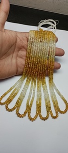 Perles de saphir jaune naturel facettées en forme de rondelle, taille 4 mm à 5,50 mm, pierres précieuses pour la création de bijoux faits main - Product Image 4