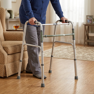 Andador Ligero de Aluminio |   Andador de Movilidad Recíproca |   Sistema de Soporte Duradero |   Acabado Brillante, Seguro y que Facilita la Caminata - Product Image 3