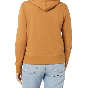 Sweat-shirt à capuche pour femme, design personnalisé, 100% coton molletonné, couleur unie, décontracté, hiver, respirant, fermeture éclair intégrale - Product Image 3