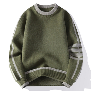 Cardigan en laine 100% doux, confortable et respirant pour homme, tricoté, chaud, personnalisable, couleur unie, imprimé numériquement - Product Image 2