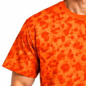 Orange <b>Leopard</b> <b>Print</b> T <b>Shirt</b> Unisex Short Sleeve Crew Neck Casual Fashion Graphic Tee Custom Streetwear Sports Training Top - Product Image 5