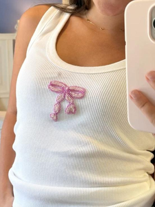 Chaleco de punto hecho a mano con cuentas, diseño sin mangas con cuello en U, largo y transpirable - Product Image 3