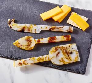 Juego de Cuchillos para Queso de Resina, Multifuncional, Apto para Lavavajillas, Elegante Cuchillo para Cortar Queso, Accesorio para Tabla de Charcutería, Utensilio de Cocina para Servir - Product Image 3