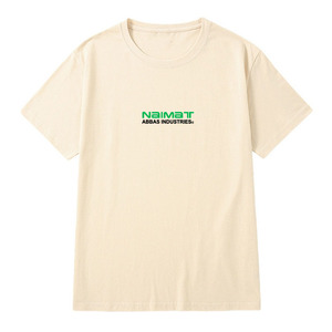 Camiseta de Manga Corta para Hombre, Corte Regular, Cuello Redondo, Diseño con Letras Estampadas, Jersey Informal de Algodón, Naimat Abbas Industries - Product Image 2