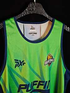 Maillot de basketball sans manches personnalisé PUFFIN SPORTS pour homme, sublimation, évacuation de l'humidité, séchage rapide, imprimé - Product Image 6