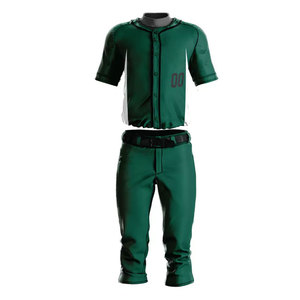 Prix de gros en stock Uniformes de baseball pour hommes Logo personnalisé Créez vos propres uniformes de baseball - Product Image 1