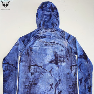 เสื้อฮู้ดตกปลาขายส่งพร้อมหน้ากากในตัว ป้องกันแสงแดด UPF 50+ ระบายอากาศได้ดี เสื้อผ้ากีฬากลางแจ้งสำหรับตกปลา - Product Image 2