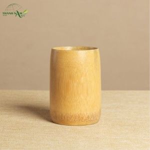Gobelet à boire en bambou classique artisanal naturel avec couvercle - Cadeau écologique réutilisable pour les entreprises, la maison, les mariages et les activités de plein air - Product Image 6