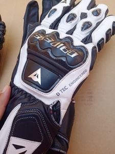 Green and Black <b>Motorbike</b> <b>Gloves</b> Premium Cowhide Leather Protective Racer <b>Gloves</b> Durable Racing Motorcycle Gear Comfortable Grip - Product Image 4