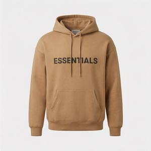 Sudadera con Capucha Oversize de Algodón Teñido Liso con Logotipo Personalizado Bordado, Ecológica, para Hombre y Mujer, Cálida, de Forro Polar, Venta al por Mayor - Product Image 1