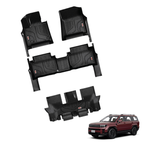 2024 + para Hyundai SantaFe 7 plazas Heavy Duty TPE All-Weather Antideslizante Floor Liners Custom Fit Premium Car Mats Made in Vietnam - Product Image 1