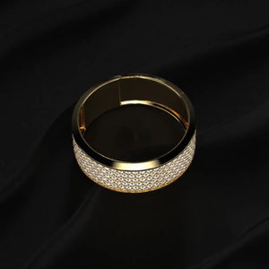 Round Cut Multi <b>Row</b> Diamond Eternity Band Men's <b>Gift</b> Diamond Ring Lab Grown Gold Diamond Ring Diamond Ring <b>Gift</b> for Men's - Product Image 3