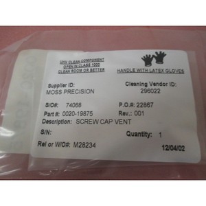7 AMAT 0020-19875 ฝาเกลียว/วาล์วระบายอากาศ PH 10-32 - อุปกรณ์และอะไหล่เซมิคอนดักเตอร์ระดับโลกที่เชื่อถือได้ - Product Image 4