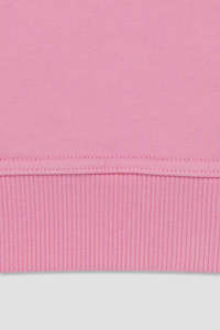 Sweat-shirt décontracté unisexe rose uni à col rond, coupe classique, tricoté 100% coton respirant 260g, imprimé par transfert thermique - Product Image 3