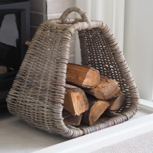 Panier en rotin ouvert avec poignée, paniers de rangement faits à la main, rotin naturel, moderne, multifonction, fabriqué au Vietnam - Product Image 6