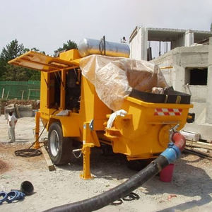 Bomba de Concreto Móvil Portátil de Diésel de Alta Calidad a Precio de Fábrica, Bomba de Concreto de Remolque Pequeño para Proyectos de Construcción - Product Image 1