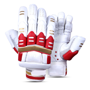 2026 Cricket Batting Gloves Soft Sheepskin Leather Palm Impact Resistance Finger Guards Ambidextrous Velcro Closure Cricket - Product Image 1