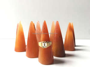 Soporte de anillo de Aventurina al por mayor más vendido Feng Shui piedra preciosa tallada decoración del hogar Popular cristal rojo piedra pieza anillo pantalla - Product Image 5