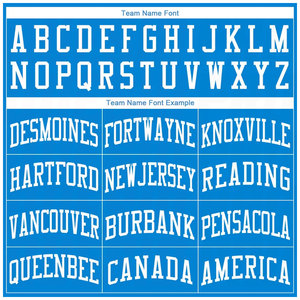 Maillot de basket personnalisé bleu et blanc à col rond avec sublimation, ensemble de vêtements de sport de basket-ball avec nom d'équipe, numéro et logo personnalisés, OEM - Product Image 3