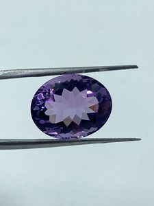 Pierre précieuse améthyste violette de qualité supérieure, forme ovale, 9,78 carats, 12,70x16 mm, pour la fabrication de bijoux - Product Image 2
