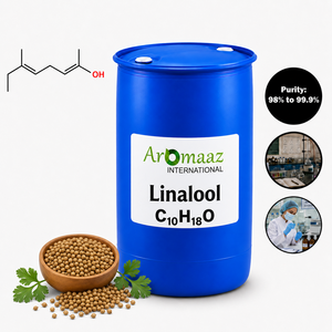 Aromaaz International Linalool C10H18O 99% Synthetic Floral Flavor <b>Liquid</b> HALAL & KOSHER Certified for Food Use - Product Image 1