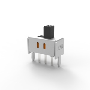 สวิตช์สไลด์ XKB Connection รุ่น SS-12D06G5 แบบมุมฉาก SPDT 3A 125V ขนาด 12.95x6.6 มม. สีดำ พร้อมตัวกระตุ้น ได้รับมาตรฐาน ROHS - Product Image 3