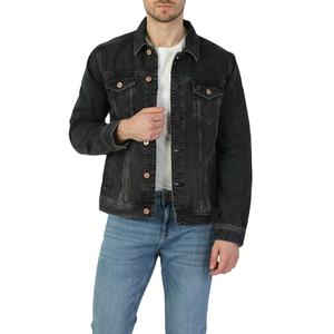 Chaqueta Blusón de Mezclilla Resistente para Hombre, Estilo Urbano, Prenda Exterior Informal y Elegante, Costuras Duraderas, Tela de Algodón Suave en la Parte Delantera - Product Image 1