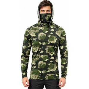 Chemise de pêche performante à manches longues, respirante, à séchage rapide, légère, avec capuche et masque, protection UPF 50 - Product Image 2