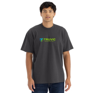 T-shirt à manches courtes en coton épais pour homme, col rond classique, tissu épais, tee-shirt décontracté pour la vente en gros, OEM, ODM et marque privée - Product Image 1