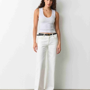 Wide Strap Women's Fitness Scoop Neck Tank Tops Breathable Regular Jersey Sporty Solid Racer <b>Back</b> Scoop Neck Gym Tank Top Women - Product Image 5