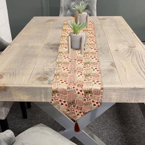 Camino de Mesa Bordado Ecológico Personalizable de Lujo con Diseño Floral, Tela de Rayón Premium para Mesa de Comedor o Café - Product Image 4