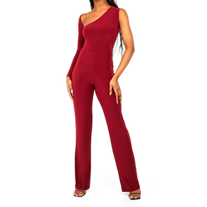 Mono y Body de Verano para Mujer, Cintura Alta, Cuello en V, Color Sólido, Sin Mangas, para Yoga y Fitness, Spandex/Algodón Ecológico - Product Image 3