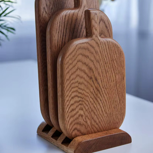 Tabla de cortar de madera de bambú carbonizada personalizada, rectangular, grande, de 2.5 cm de grosor, para cocina, venta al por mayor, marca Showbox, 100 unidades - Product Image 1