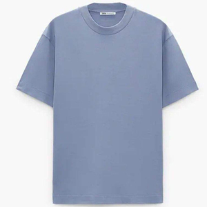 Solid Customized Color Plus Size summer fashion t shirt wholesale Price OEM <b>Design</b> Drop Shoulder Men's T-shirts - Product Image 1