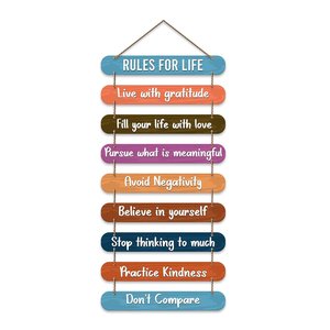 <b>Wooden</b> Wall <b>Sign</b> Inspirational Quote Hanging Art Decor <b>for</b> Office <b>Home</b> Party - Product Image 1