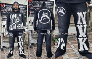 <b>Men's</b> Cotton Sweatpants Winter Trackpants Casual Jogger <b>Trousers</b> with Cargo Pockets <b>Elastic</b> Cuffs and Drawstring <b>Waist</b> - Product Image 2