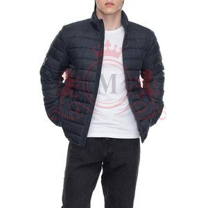 Travel Ready Puffer <b>Jacket</b> <b>Lightweight</b> Quilted Outerwear High Neck Secure Zip Closure Easy Pack For <b>Men</b> - Product Image 3