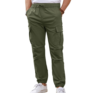 Wholesale <b>Men</b> Cargo Pants Custom Design Multi Pocket Outdoor Casual <b>Trousers</b> <b>Elastic</b> Waist OEM ODM Garment Manufacturer Custom - Product Image 3