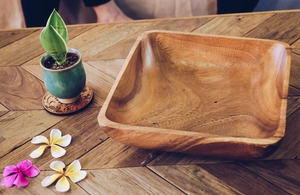 Bol en bois sculpté à la main, bol en bois classique pour la maison, la salle à manger et le service - Product Image 4