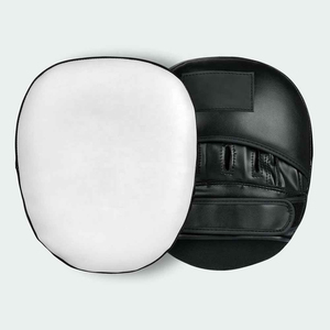 New Wholesale Premium Customizable Leather Boxing <b>Focus</b> <b>Pads</b> with Hook & Loop Closure for Kickboxing MMA Martial Arts Training - Product Image 6