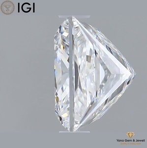 La lueur de mariage 3.00 CT. CVD Lab Grown Princess Cut Diamond 7.93 MM D Color VS1 Clarity IGI Certified for Wedding Center Stone - Product Image 6