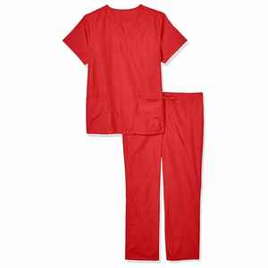Conjunto de uniforme médico blanco para mujer, ropa de trabajo, traje de esteticista, blusa y pantalones médicos - Product Image 1