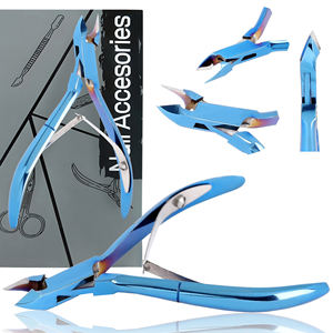 Coupe-ongles de précision personnalisé à lame droite, manche rouge, en acier inoxydable, outil de coupe d'angle pour ongles, prix bas - Product Image 5