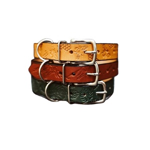 Superior Quality Handmade Genuine Leather <b>Dog</b> <b>Leash</b> Hand Tooled Design Eco-Friendly Fashion Medium Breed Size Rivet Decoration - Product Image 1