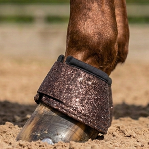 Protège-encoches anti-retour en néoprène rembourré avec tissu scintillant de qualité supérieure, résistants aux chocs, pour chevaux - Fabricant - Product Image 5