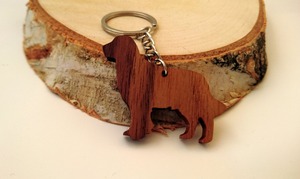 Natural Look Wooden <b>Key</b> Chains Organic Style Wooden <b>Key</b> Chains Solid Color Wooden <b>Key</b> Chains <b>Custom</b> Factory Wholesale Use Item - Product Image 5