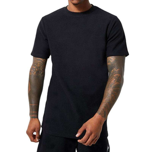 เสื้อยืดผู้ชายคอกลมผ้าฝ้ายทรงหลวมใส่สบายระบายอากาศได้ดี200 GSM แนวสตรีทแบบสั่งทำสไตล์ใหม่ - Product Image 1