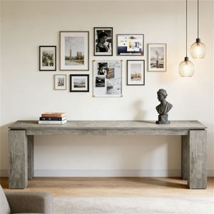 Scrivania Rettangolare Doppia per Ufficio, per Conferenze o Scrittura, Scrivania per Computer Resistente - Product Image 4