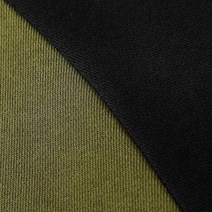 Sudadera de Hombre, Cuello Redondo, Manga Raglán, Color Verde Oliva y Negro, Corte Regular, Tejido de Punto, Color Sólido, para Otoño - Product Image 4